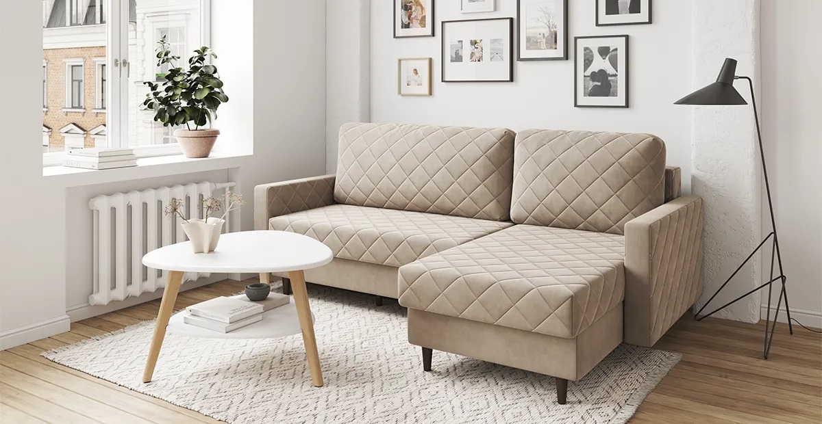 Диван угловой Лондон с оттоманкой