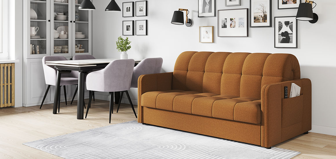 Диван прямой Аруба Аккордеон ткань