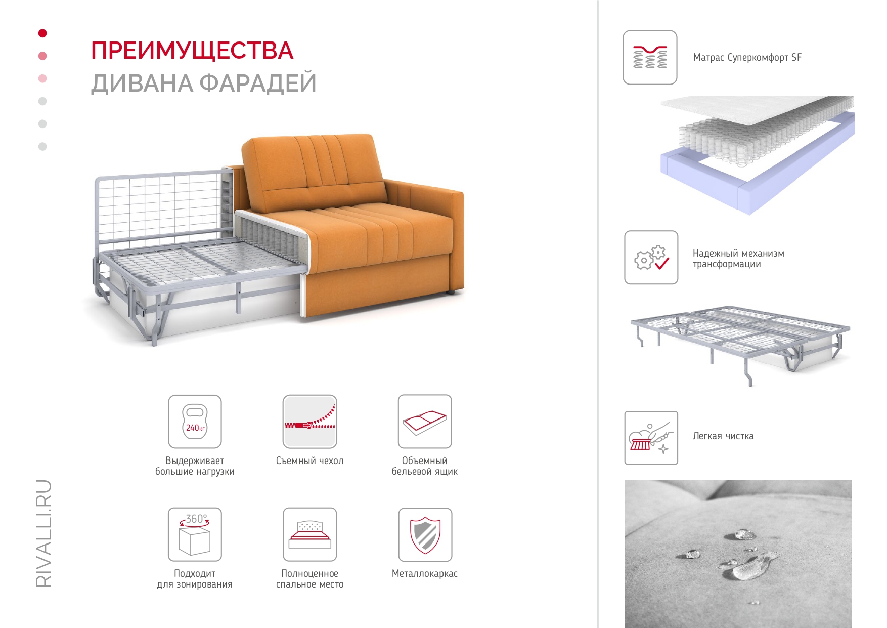 Диван Фарадей основные преимущества